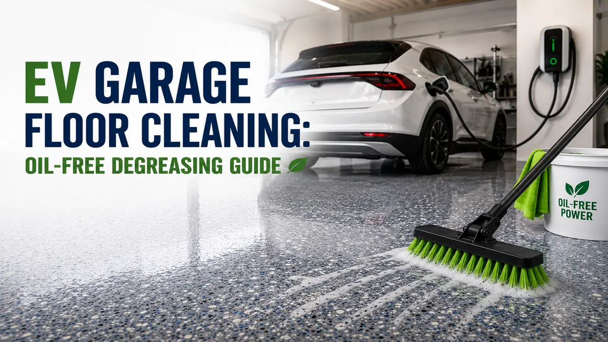 EV Garage Floor Cleaning: Oil-Free Degreasing Guide